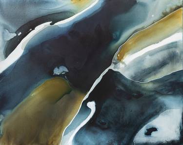 Original Abstract Landscape Paintings by Dinah Wakefield
