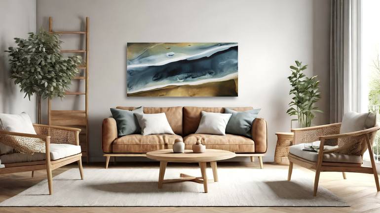 Original Abstract Landscape Painting by Dinah Wakefield