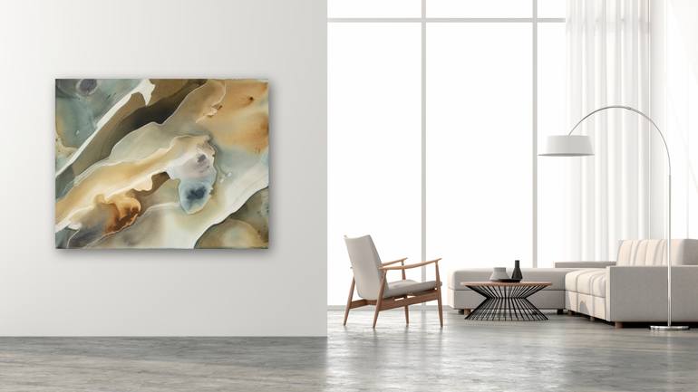 Original Abstract Landscape Painting by Dinah Wakefield