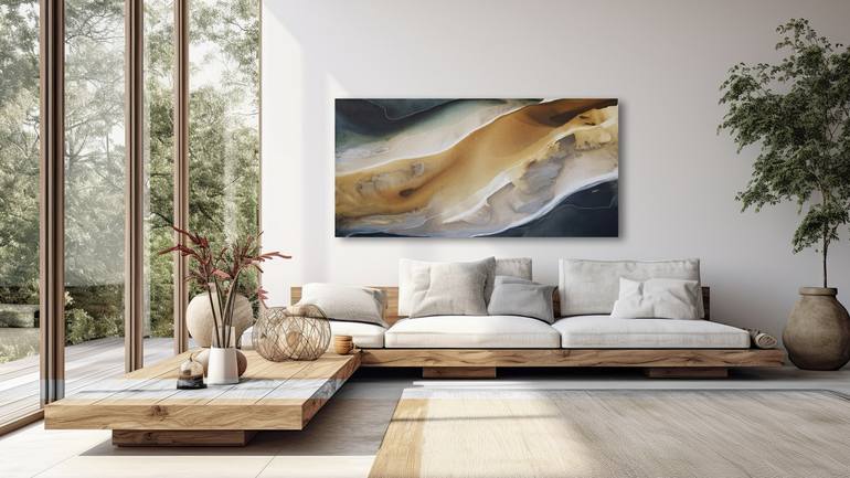 Original Abstract Landscape Painting by Dinah Wakefield