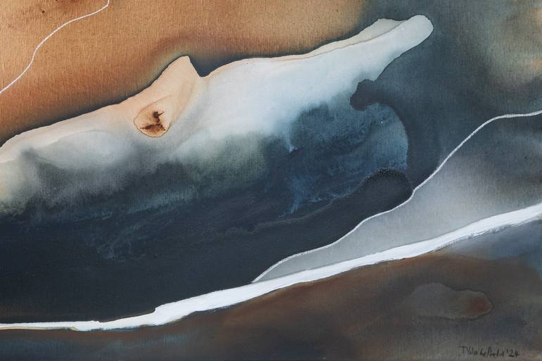 Original Abstract Landscape Painting by Dinah Wakefield