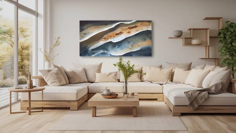 Original Abstract Landscape Painting by Dinah Wakefield