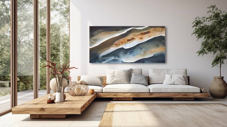 Original Abstract Landscape Painting by Dinah Wakefield