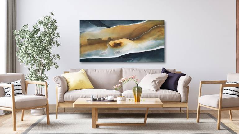 Original Abstract Landscape Painting by Dinah Wakefield