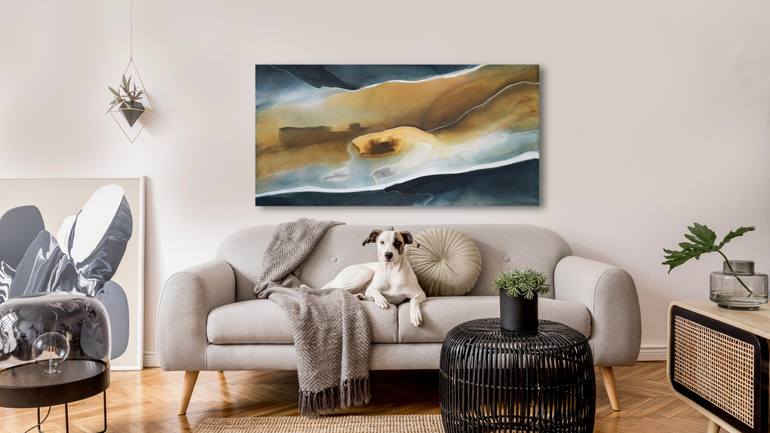 Original Abstract Landscape Painting by Dinah Wakefield