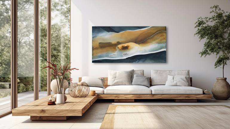 Original Abstract Landscape Painting by Dinah Wakefield