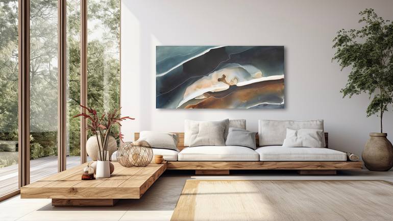 Original Abstract Landscape Painting by Dinah Wakefield