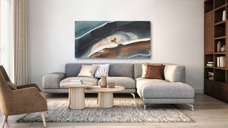 Original Abstract Landscape Painting by Dinah Wakefield