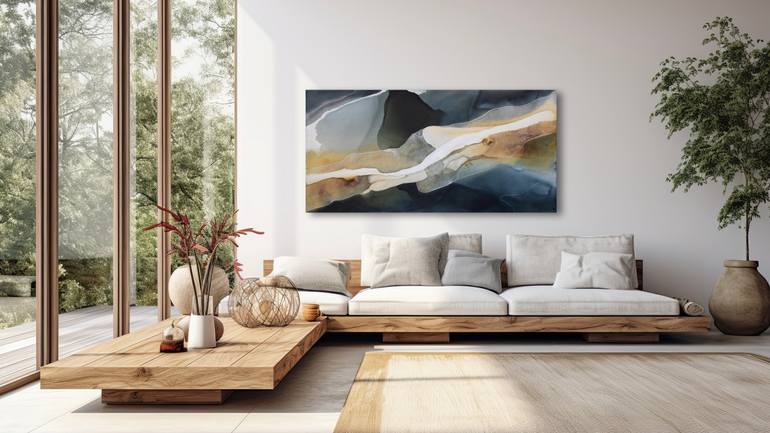 Original Abstract Landscape Painting by Dinah Wakefield