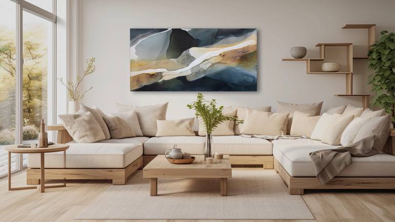 Original Abstract Landscape Painting by Dinah Wakefield