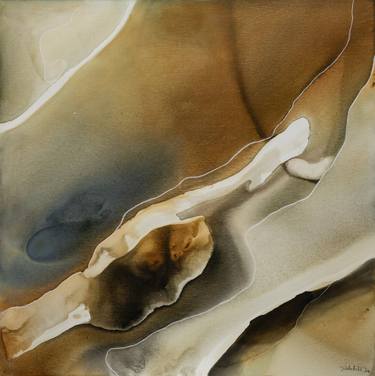 Original Abstract Landscape Painting by Dinah Wakefield