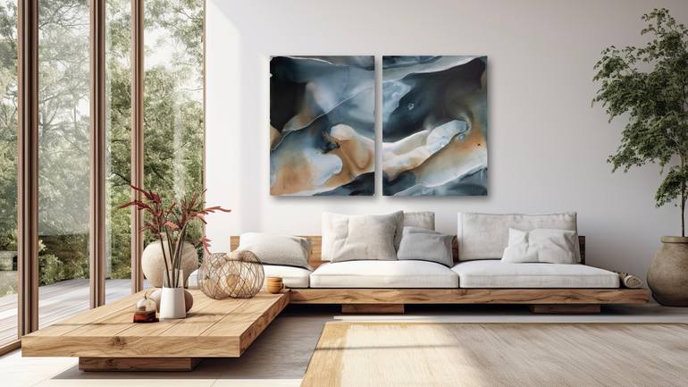 Original Abstract Landscape Painting by Dinah Wakefield