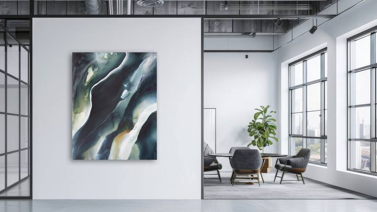 Original Abstract Landscape Painting by Dinah Wakefield