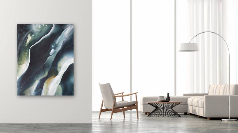 Original Abstract Landscape Painting by Dinah Wakefield