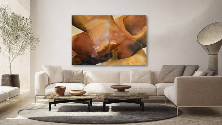 Original Abstract Landscape Painting by Dinah Wakefield