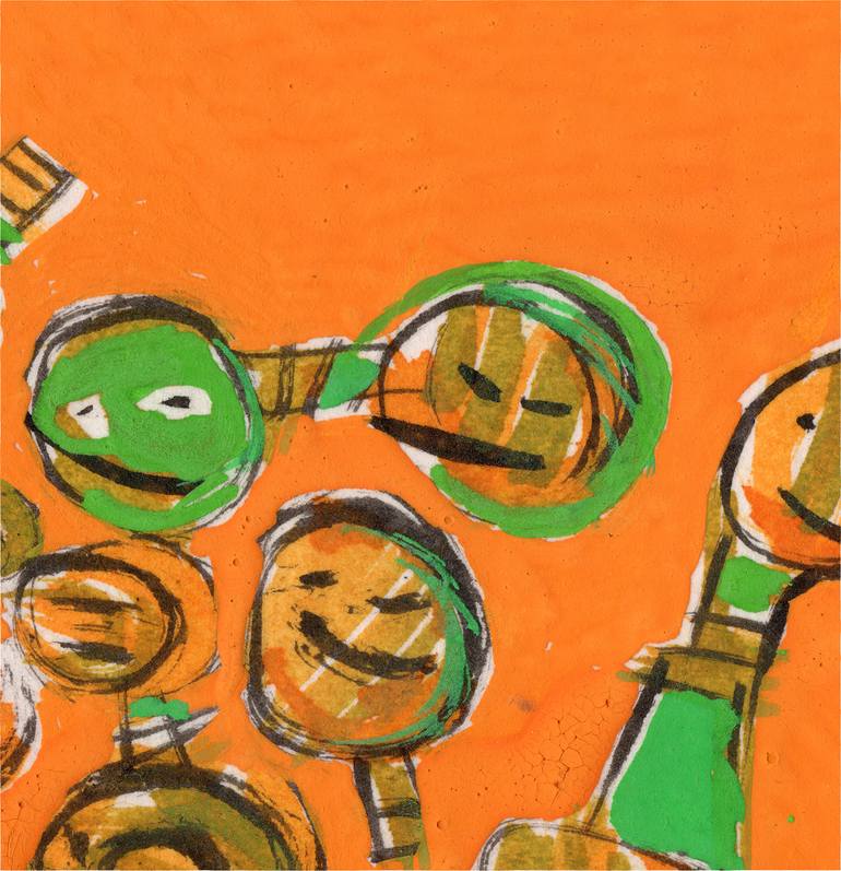 Original Abstract Painting by Lu Paternostro