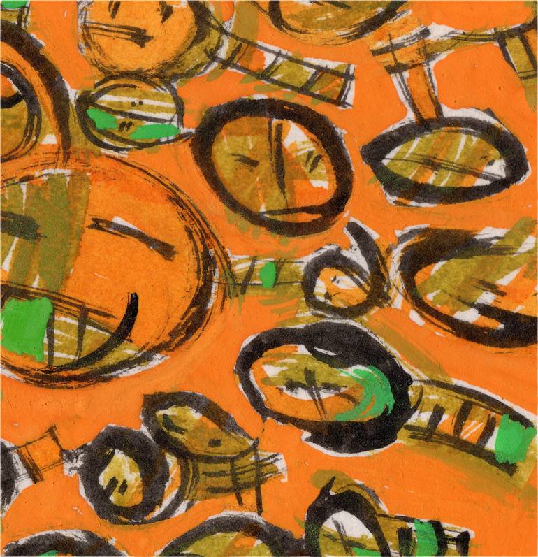 Original Abstract Painting by Lu Paternostro