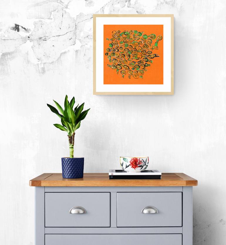 Original Abstract Painting by Lu Paternostro