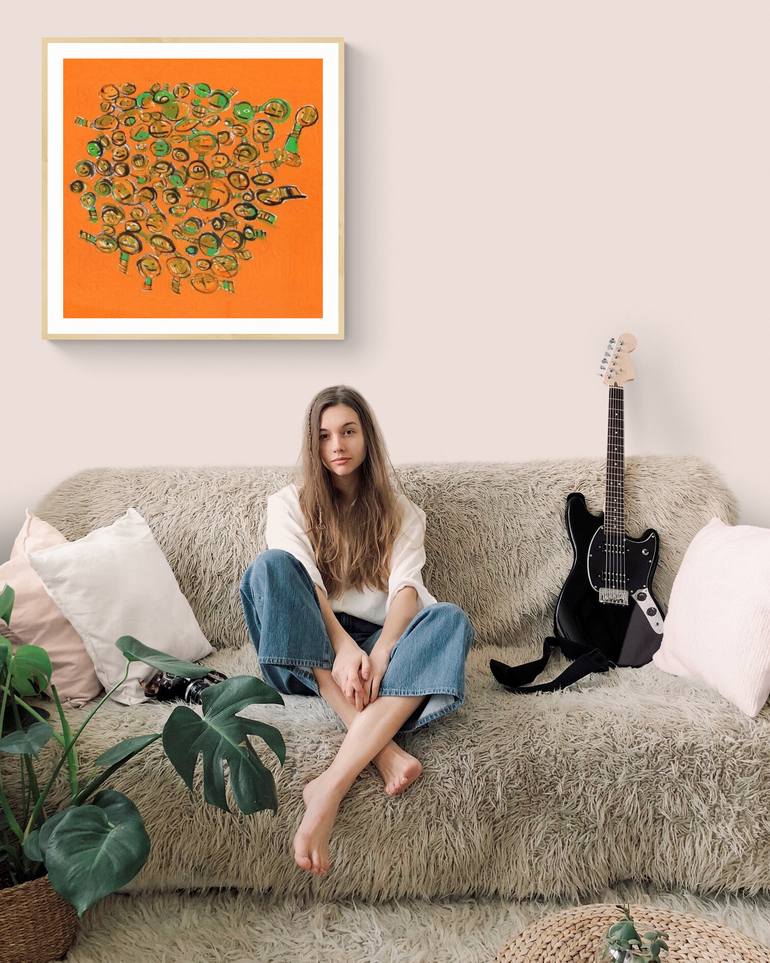 Original Abstract Painting by Lu Paternostro