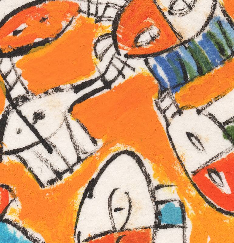 Original Abstract Painting by Lu Paternostro