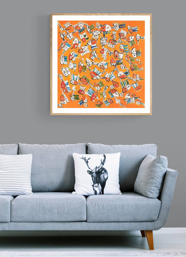 Original Abstract Painting by Lu Paternostro