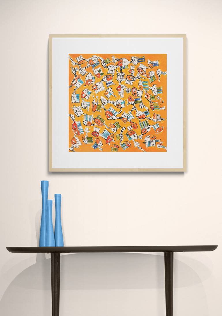 Original Abstract Painting by Lu Paternostro