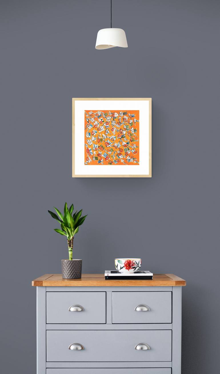 Original Abstract Painting by Lu Paternostro