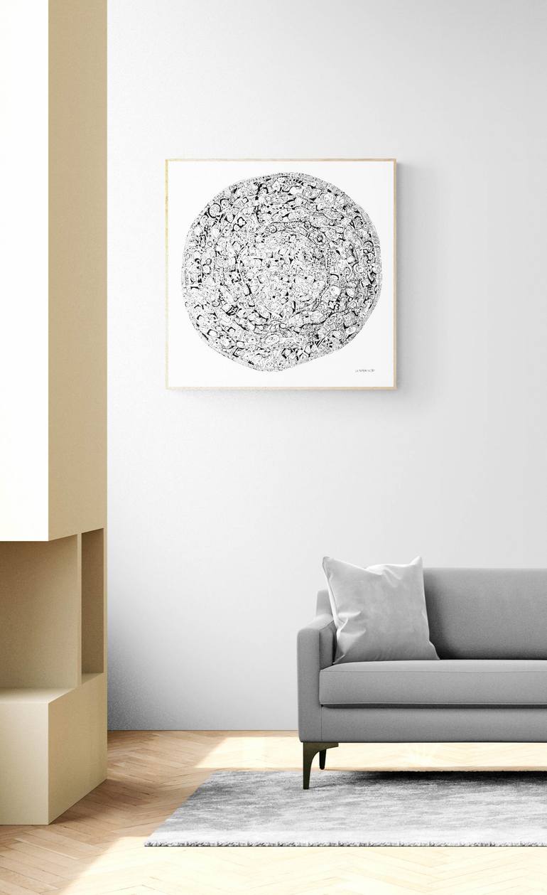 Original Expressionism Abstract Drawing by Lu Paternostro