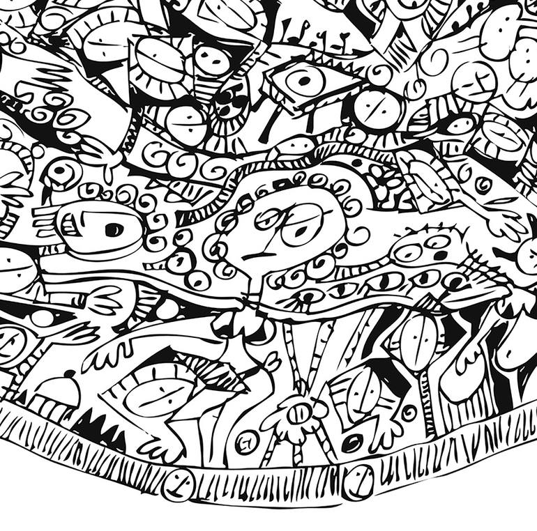 Original Expressionism Abstract Drawing by Lu Paternostro