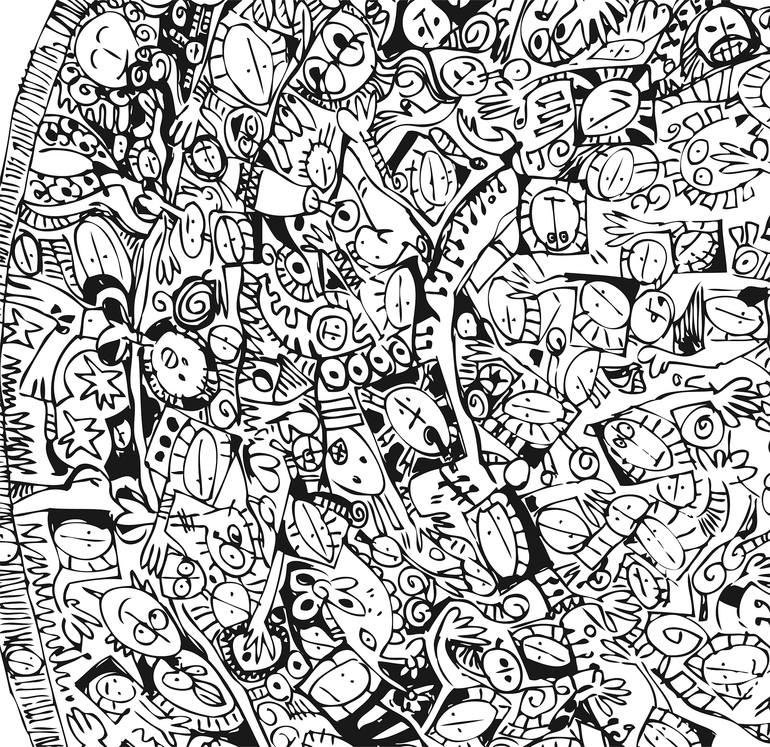 Original Expressionism Abstract Drawing by Lu Paternostro