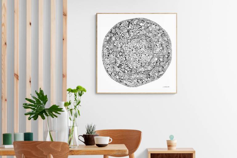 Original Expressionism Abstract Drawing by Lu Paternostro