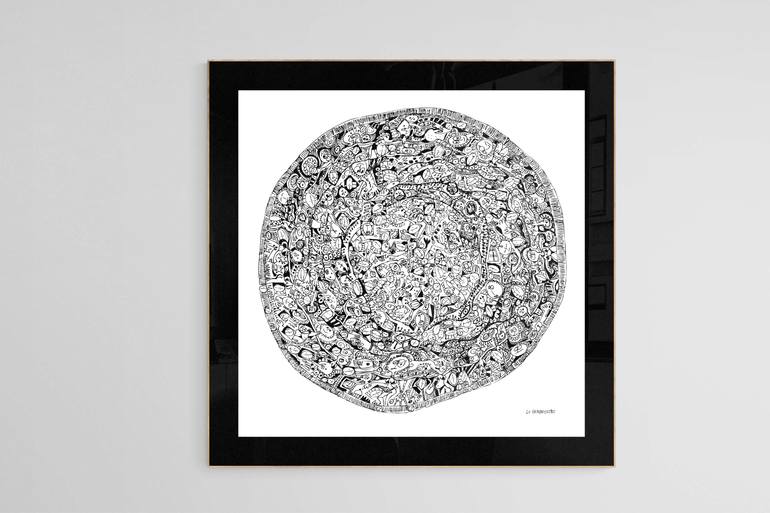 Original Expressionism Abstract Drawing by Lu Paternostro