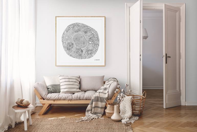 Original Figurative Abstract Drawing by Lu Paternostro