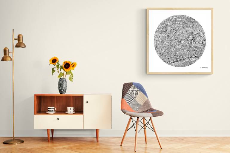 Original Figurative Abstract Drawing by Lu Paternostro