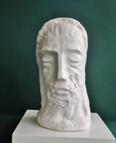 Original Expressionism Religious Sculpture by Karl Leonhardtsberger