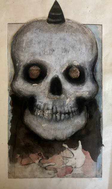 Print of Expressionism Mortality Mixed Media by Richard Cutshall