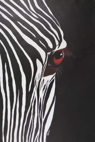 Zebra portrait thumb