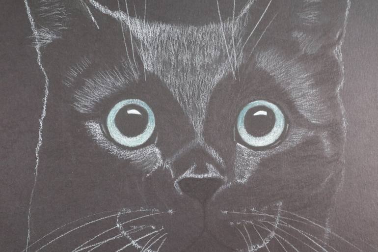 Original Expressionism Animal Drawing by Ruth Searle