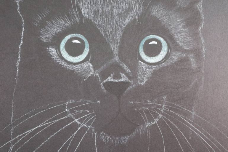 Original Expressionism Animal Drawing by Ruth Searle