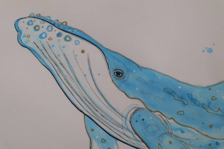Original Expressionism Animal Painting by Ruth Searle