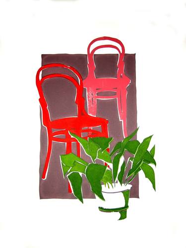 Thonet chairs with aspidistra - Limited Edition 5 of 5 thumb