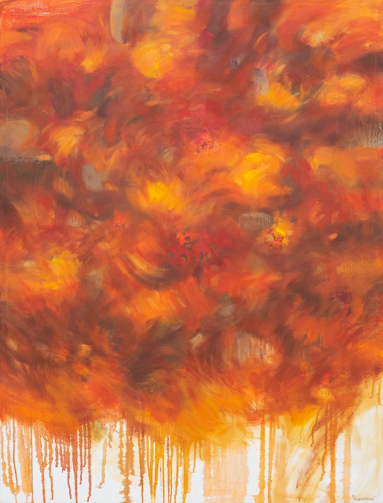 Original Abstract Painting by Alena Kuznetsova  Abstract Art on Canvas  SerpenTime