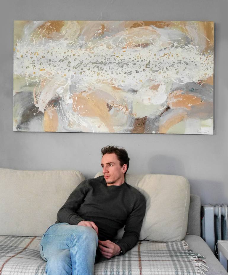 Original Abstract Expressionism Abstract Painting by Alena Kuznetsova