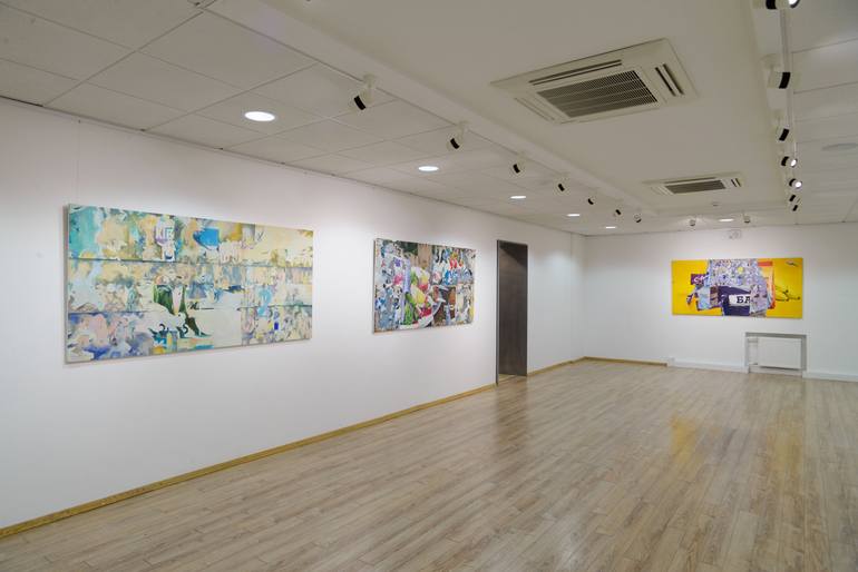 Original Conceptual Abstract Painting by Alena Kuznetsova