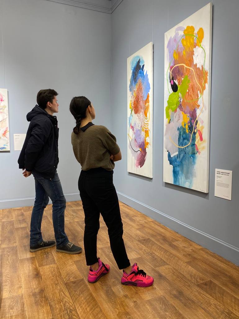 Original Abstract Expressionism Abstract Painting by Alena Kuznetsova