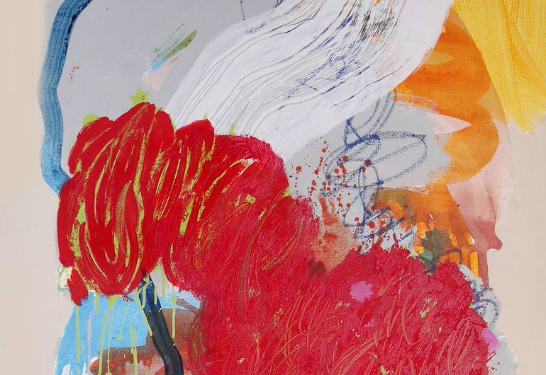 Original Abstract Expressionism Abstract Painting by Alena Kuznetsova