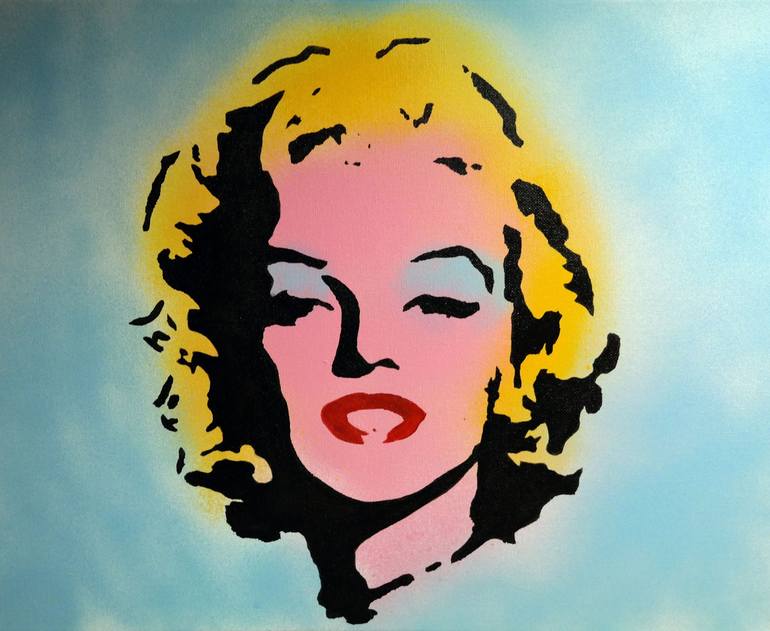 Marilyn Monroe/Andy Warhol Painting by Michael Scott | Saatchi Art