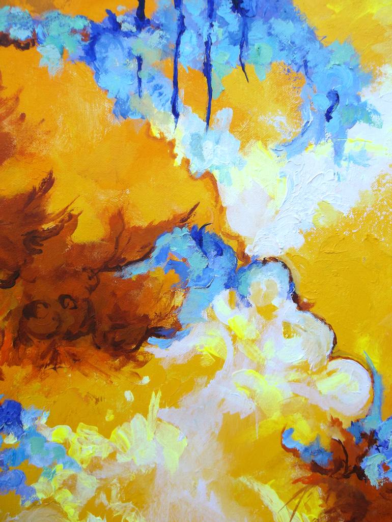 Original Abstract Expressionism Abstract Painting by Lynn Mayes