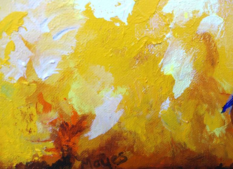 Original Abstract Expressionism Abstract Painting by Lynn Mayes