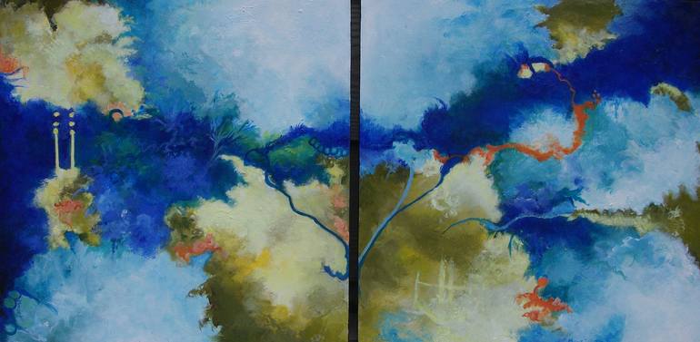 Original Modern Abstract Painting by Lynn Mayes